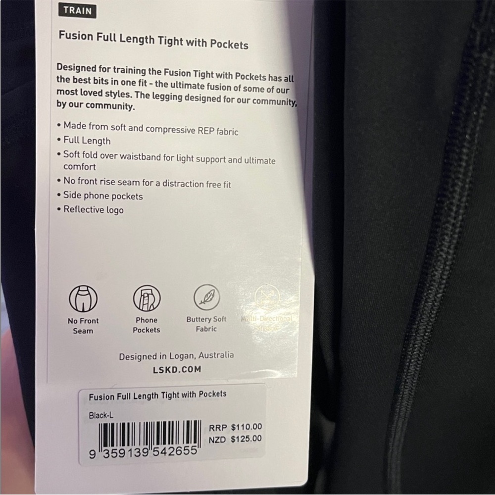 LSKD Full Length Black Leggings - Picture 2 of 3